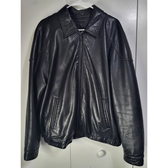 Wilsons Leather Other - Wilsons Leather Vintage Men's SZ LG Shirt Collar Jacket with Removeable Liner
